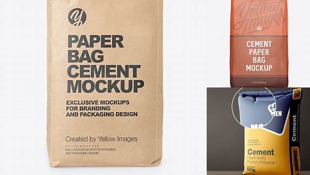 4906+ Cement Paper Bag Mockup Free Download Editable Photoshop File