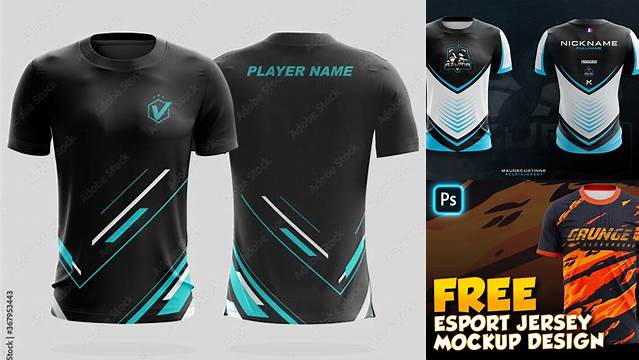 4906+ Esports T Shirt Mockup Free PSD