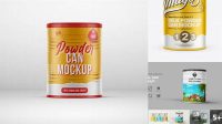 4909+ Milk Powder Jar PSD Mockup Creative Free Photoshop Template