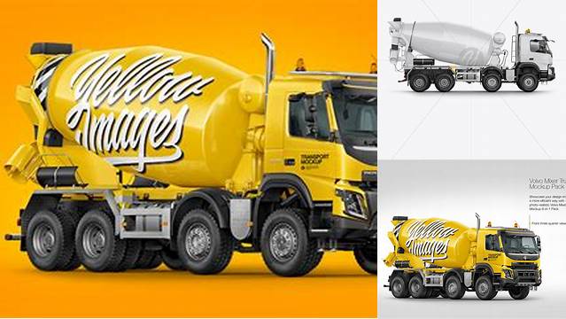 491+ Mixer Truck Mockup Exclusive Free PSD Mockups