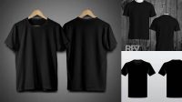 4911+ Mockup Kaos Hitam Cdr Exclusive Free PSD Mockups