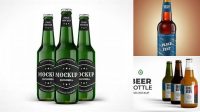 4913+ Green Beer Bottle PSD Mockup Downloadable PSD Design Template