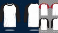 4915+ Mockup Kaos Raglan Depan Belakang Download Free