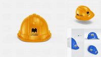 4920+ Matte Hard Hat PSD Mockup Front View Easy Editable