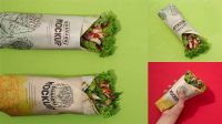 4924+ Shawarma Wrap Mockup For Free Download