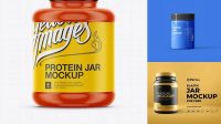 4936+ Glossy Plastic Supplement Jar PSD Mockup PSD for Creative Projects