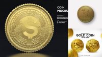 4939+ Gold Coin Mockup Free Download Download Free