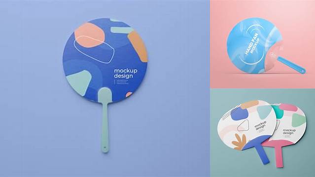 4942+ Plastic Hand Fan Mockup Premium Quality PSD Freebie