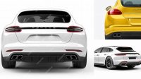 4945+ Porsche Panamera PSD Mockup Back View Creative and Modern PSD Freebie