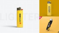 4946+ Plastic Lighter PSD Mockup Front View Easy-to-Edit Photoshop Freebie