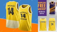 4947+ Free Mockup Basketball Jersey Digital Download