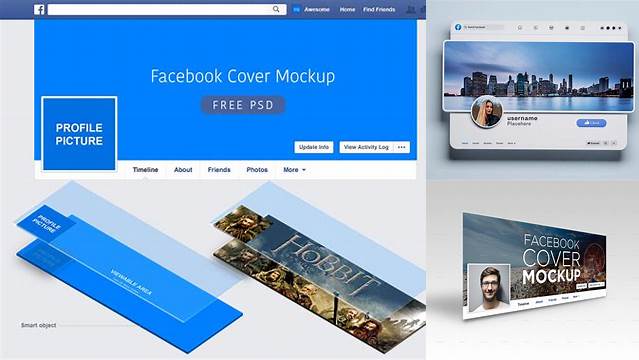 4965+ Facebook Cover Mockup Editable Graphic Free PSD