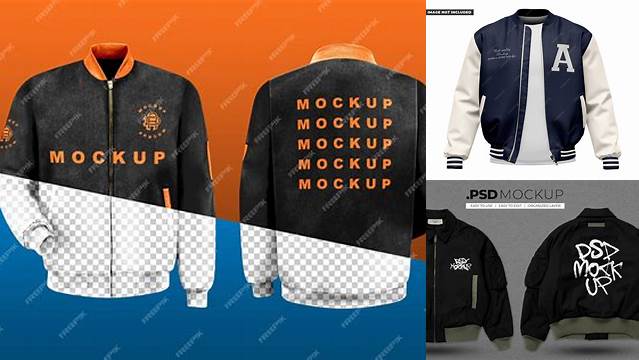 4968+ Bomber Jacket Mockup Psd Free PSD