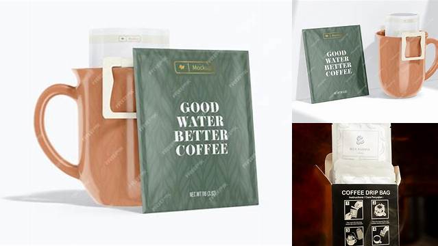 4968+ Drip Bag Coffee Mockup PSD Download