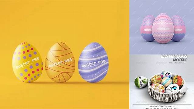 4968+ Easter Egg PSD Mockup Versatile and Elegant PSD File