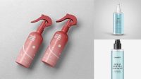 497+ Glossy Spray Bottle With Transparent ?ap PSD Mockup Versatile PSD Mockup File