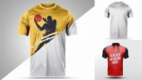 4975+ Sports T Shirt Mockup Free Download Editable Photoshop File