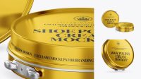 4977+ Metallic Shoe Polish Cream Jar PSD Mockup Free Mockup Templates