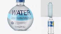 4981+ 13.5Oz Clear PET Bottle with Water PSD Mockup Include TIFF