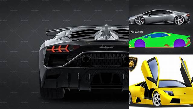 4981+ Lamborghini Mockup Free PSD File Download