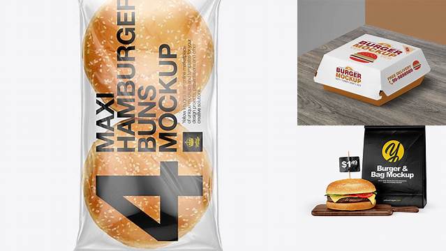 4983+ Hamburger Buns 6 Pack PSD Mockup Modern Design PSD Resource Free Download