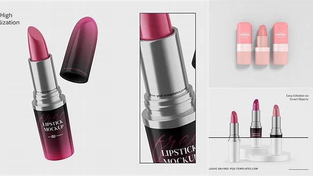 4985+ Open Matte Lipstick PSD Mockup Professional Quality Freebie PSD File