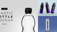 4987+ Metalic Plastic Bottle PSD Mockup Free Premium Photoshop Template Download