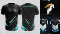 4989+ Esports T Shirt Mockup PSD Download