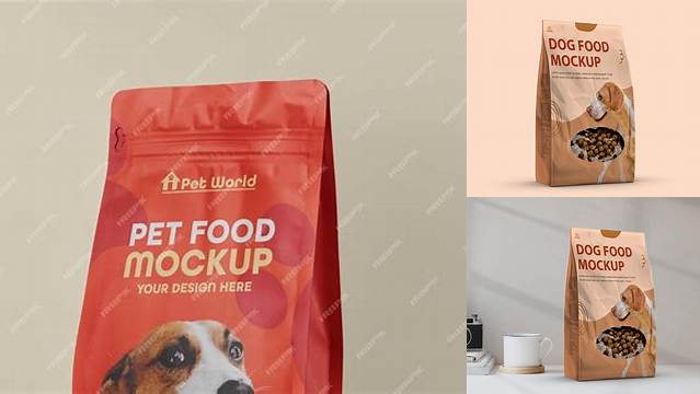 4990+ Dog Food Mockup Free High-Resolution Graphic