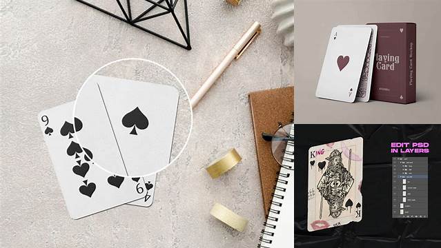 4991+ Card Deck Mockup Free For Free Download