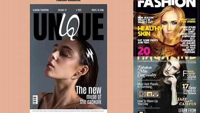 4991+ Fake Magazine Cover Template Photoshop Free PSD