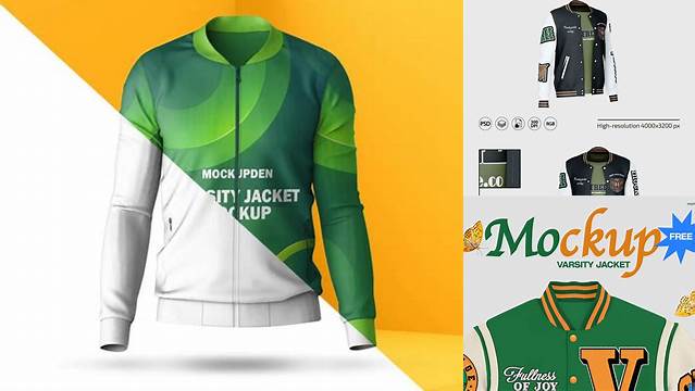 4991+ Varsity Mockup Psd Free Include TIFF