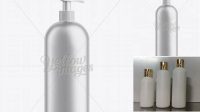 5003+ White Plastic Cosmetic Bottle with Batcher 1000 ml Include TIFF