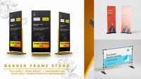 5007+ Banner Stand Mockup Easy Editable