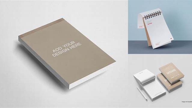 5009+ Mockup Notepad Exclusive Free PSD