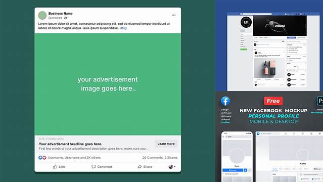 5010+ Mockup Facebook Post Fully Layered Photoshop Freebie