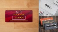 5010+ Voucher Mockup PSD File Download