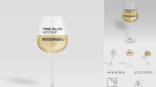 5014+ Free Wine Glass Mockup Download Free