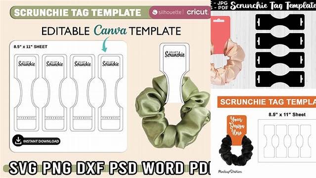 5016+ Scrunchie Tag Template Hight Resolution