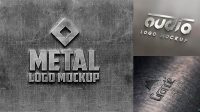 5018+ Metal Logo Mockup Psd High-Resolution PSD Download