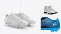 5019+ Soccer Cleats PSD Mockup Half Side View Download Free PSD