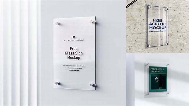 5024+ Acrylic Sign Mockup Mockup PSD Free Download