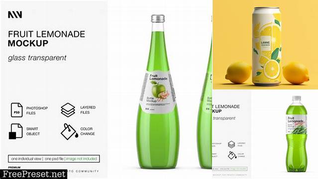 5025+ Lemonade Mockup Free Mockup Templates