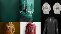 5025+ Mockup Hoodie Cdr Mockup PSD