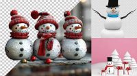 5028+ Snowman PSD Mockup Digital Download