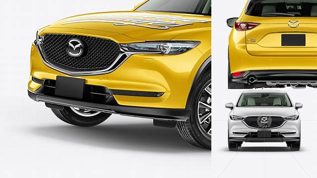 5033+ Mazda CX-5 PSD Mockup Half Side View Exclusive Free Photoshop Mockup