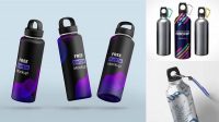 5040+ Aluminum Drink Bottle PSD Mockup Smart Object-Based PSD Template Free