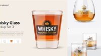 5041+ Whiskey Glass Mockup Free PSD Free Download