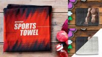 5042+ Gym Towel Mockup Versatile PSD Mockup File