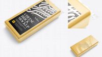 5045+ Cheese Brick PSD Mockup Halfside View High-Angle Shot Free Design Resource